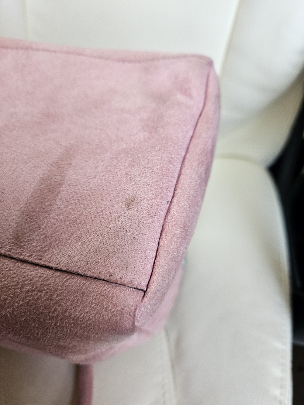 Victoria's Secret Blush Pink Suede Satchel - Picture 13 of 13